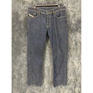 Diesel Larkee Straight Leg Jeans Mens 31x32‎ Dark Indigo Blue 009HF Stretch